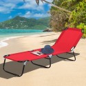 3-Position Adjustable Backrest Chair Chair Lounger for Pool