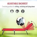 3-Position Adjustable Backrest Chair Chair Lounger for Pool