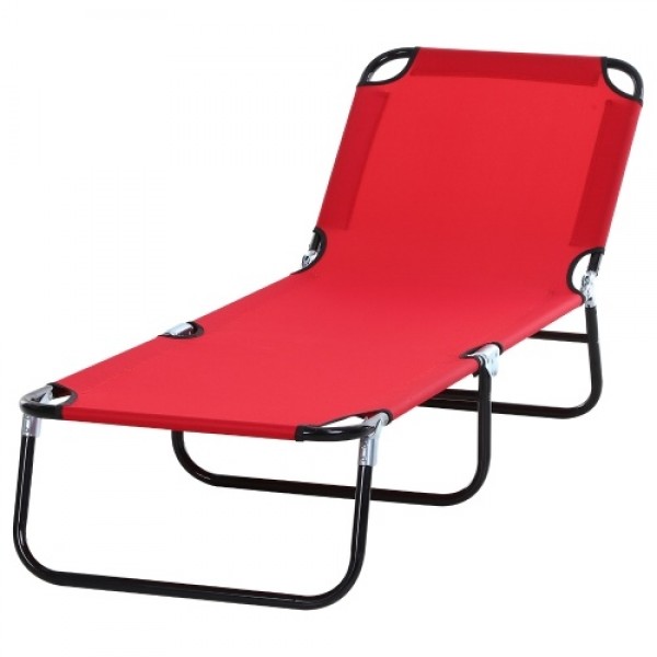 3-Position Adjustable Backrest Chair Chair Lounger for Pool