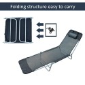 Lightweight Outdoor Patio Folding Chaise Lounge Chair