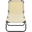 4-Position Poolside Lawn Reclining Beach Chair Chaise Lounge Folding Sun Lounger