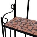 Plant Stand Plant Display Terracotta Colour Mosaic Pattern