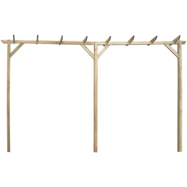 Gartenpergola 400 x 40 x 205 cm Holz