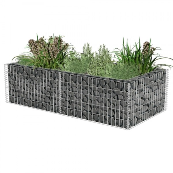 Planter planter gabion 180 x 90 x 50 cm