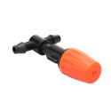 20pcs Small Size Plastic Adjustable Sprayer Nozzles Suits Garden Water Cooling Spray Sprinkler Nozzle Suit Drip Irrigation Pipe 