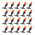 20pcs Small Size Plastic Adjustable Sprayer Nozzles Suits Garden Water Cooling Spray Sprinkler Nozzle Suit Drip Irrigation Pipe 