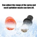 20pcs Small Size Plastic Adjustable Sprayer Nozzles Suits Garden Water Cooling Spray Sprinkler Nozzle Suit Drip Irrigation Pipe 