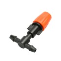 20pcs Small Size Plastic Adjustable Sprayer Nozzles Suits Garden Water Cooling Spray Sprinkler Nozzle Suit Drip Irrigation Pipe 