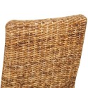 Dining Room Chairs 4 pcs in Brown Abaca