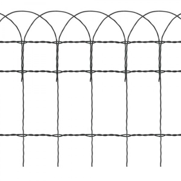 Recinzione estensibile per giardino e prato 10 x 0,4 m