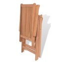 Reclining Garden Chairs 2 pcs Teak