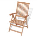 Reclining Garden Chairs 2 pcs Teak