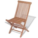 Outdoor Folding Chairs 4 pcs Solid Teak