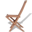 Outdoor Folding Chairs 4 pcs Solid Teak