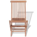 Outdoor Folding Chairs 4 pcs Solid Teak