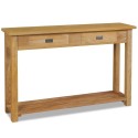  Console table solid wood teak 120 × 30 × 80 cm