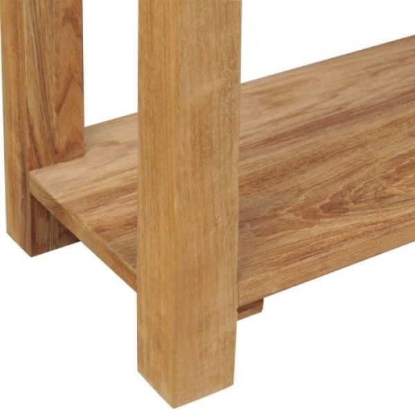  Console table solid wood teak 120 × 30 × 80 cm