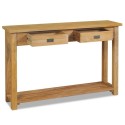  Console table solid wood teak 120 × 30 × 80 cm