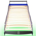 Cot with LED in racing car design 90 x 200 cm Blue