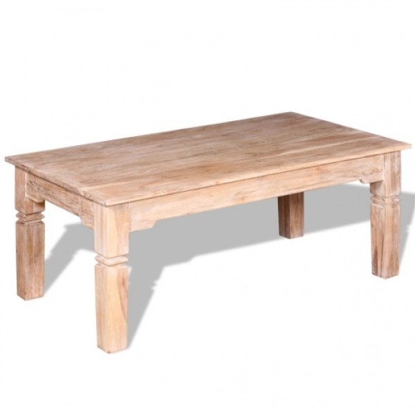  Solid Acacia Wood Coffee Table 110x60x45 cm