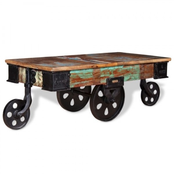 Coffee table old wood 90 x 45 x 35 cm