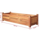 Garden Planter Acacia Wood 100x30x25 cm