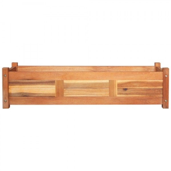 Garden Planter Acacia Wood 100x30x25 cm