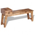 Bench with Solid Wood Mango Drawer 120x36x60 cm