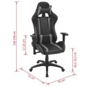  Tilting racing office chair imitation leather Gray