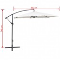 Cantilever Umbrella 3 m Sand White