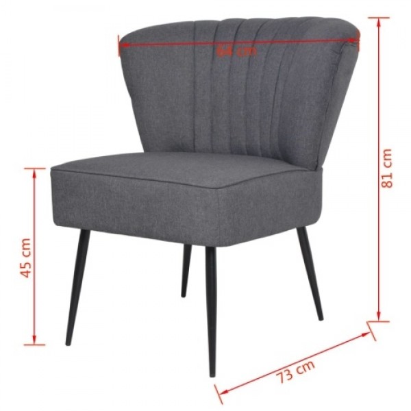 Cocktail chair dark gray