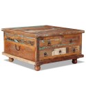 Coffee table old wood 70 x 70 x 38 cm