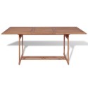 Outdoor Dining Table Rectangular 180x90x75 cm Teak