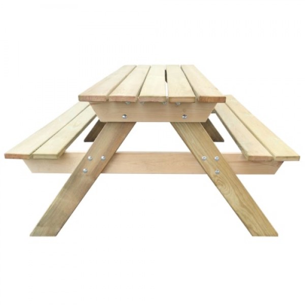 Wooden Picnic Table 150 x 135 x 71.5 cm