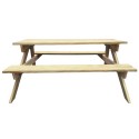 Wooden Picnic Table 150 x 135 x 71.5 cm