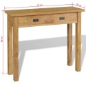  Console table solid wood teak 90 × 30 × 80 cm