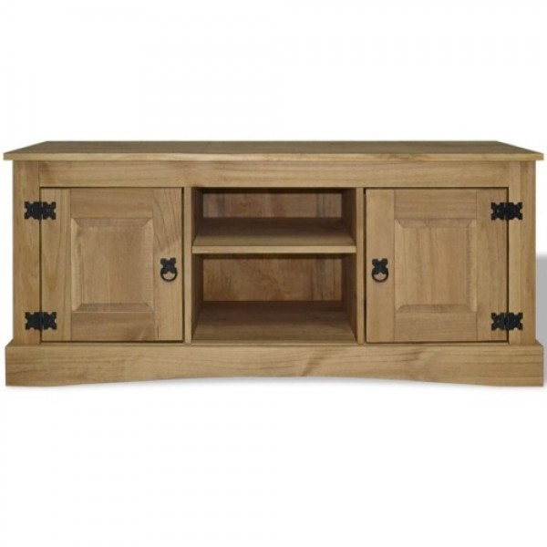 TV cabinet in Mexico style pine solid Corona 120x40x52 cm