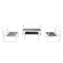 12 Piece Garden Sofa Set Textilene Black