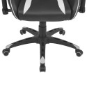  Tilting racing office chair imitation leather white