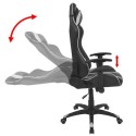  Tilting racing office chair imitation leather white