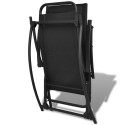 Black Folding Garden Rocking Chair