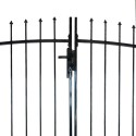 Double Door Fence Gate with Spear Top 300 x 200 cm