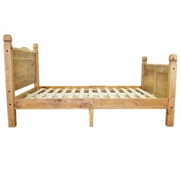 Bed &amp; Memory Mattress Mexican pine corona 160 x 200 cm