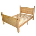 Bed &amp; Memory Mattress Mexican pine corona 160 x 200 cm