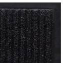 Black PVC Door Mat 35" x 59"