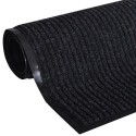 Black PVC Door Mat 47" x  71"