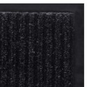 Black PVC Door Mat 47" x  71"