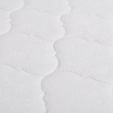 Bed &amp; Memory foam mattress imitation leather 180 cm White