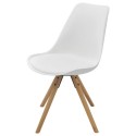 Dining Chairs 6 pcs. Faux Leather White