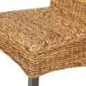 Dining Room Chairs 6 pcs in Brown Abaca